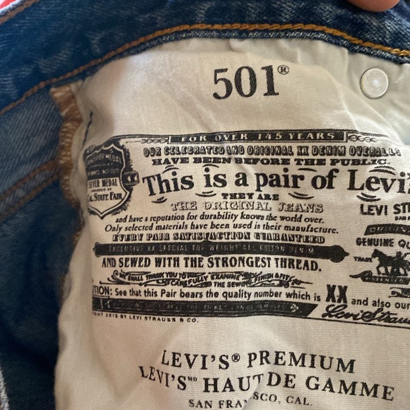 Levis 501 premium womans straight leg jeans - Picture 7 of 7
